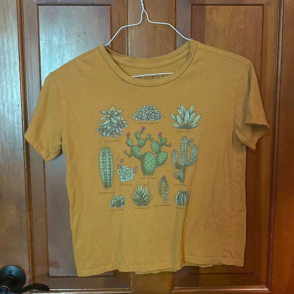 yellow cactus t shirt